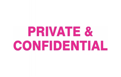 PRIVATE & CONFIDENTIAL